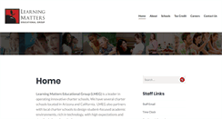 Desktop Screenshot of learningmatters.org