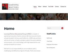 Tablet Screenshot of learningmatters.org